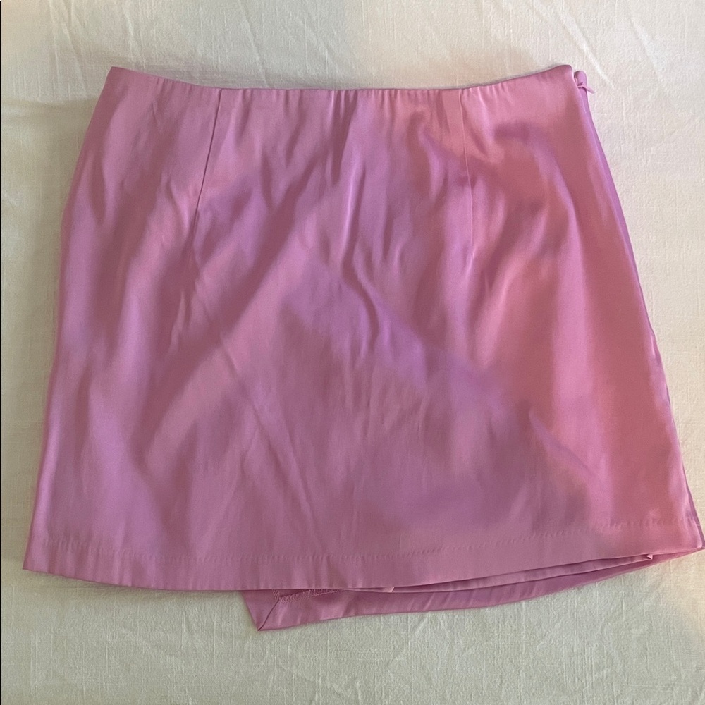 Abercrombie & Fitch Satin Draped Mini Skort - Picture 2 of 3